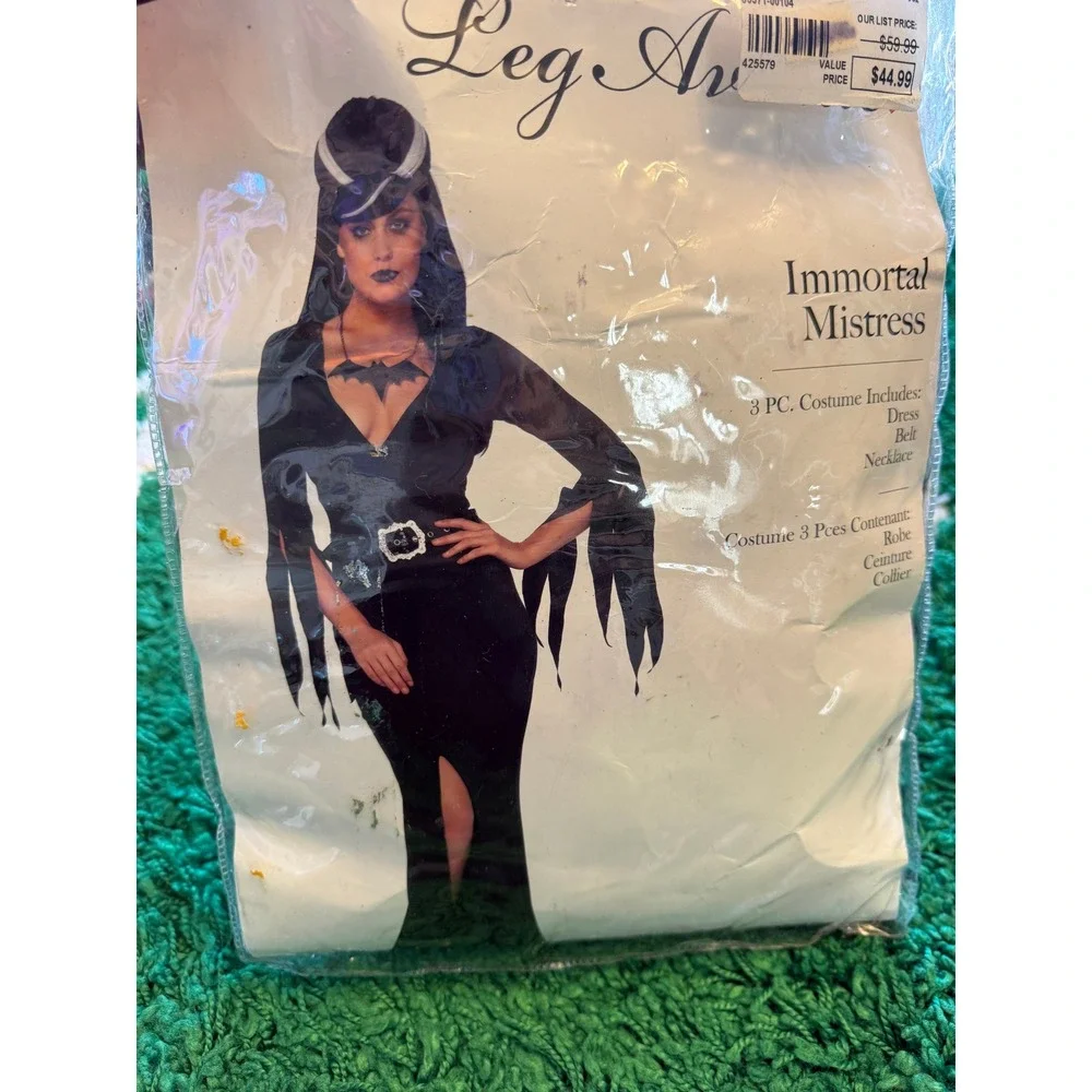 Leg Avenue Immortal Mistress Costume Womens S/M Black New 3pc Vampire Gothic - Picture 2 of 4